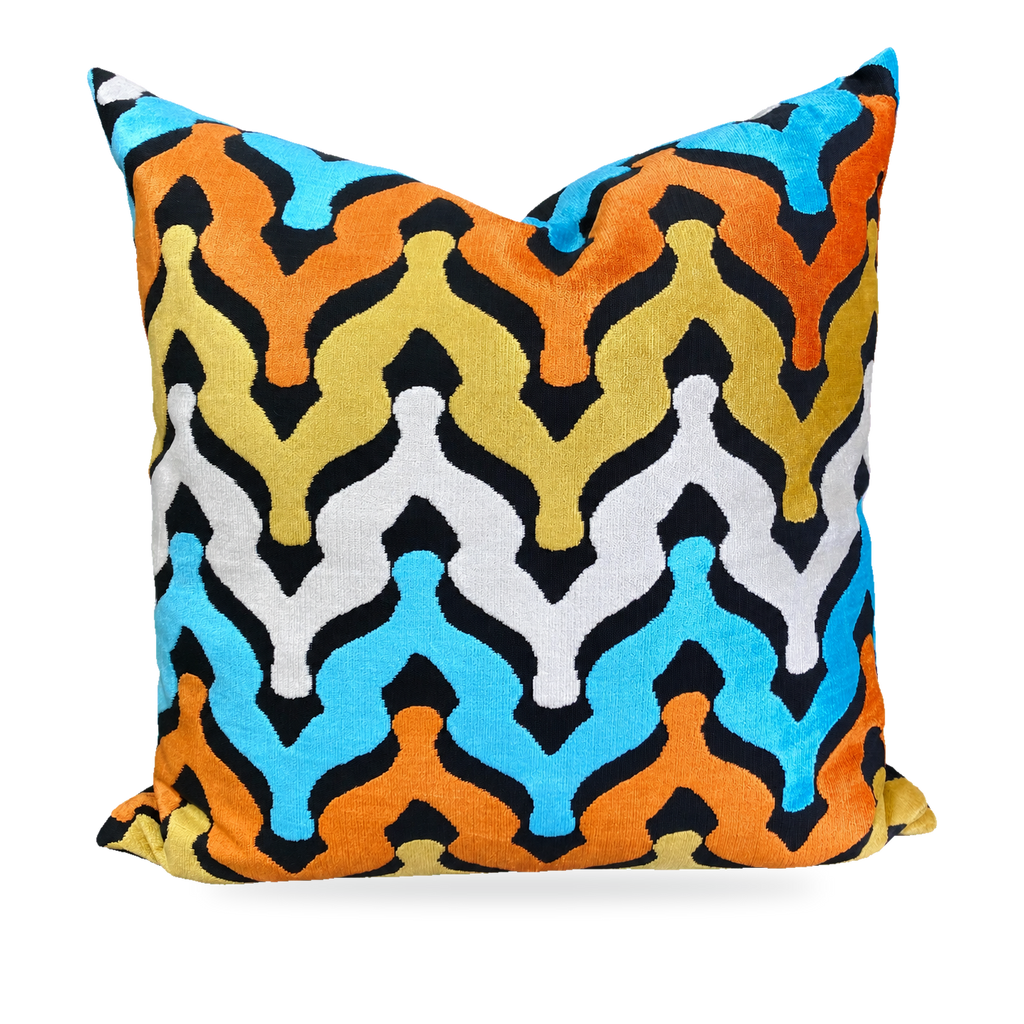Monroe Carnival – 24" × 24" Luxury Square Pillow