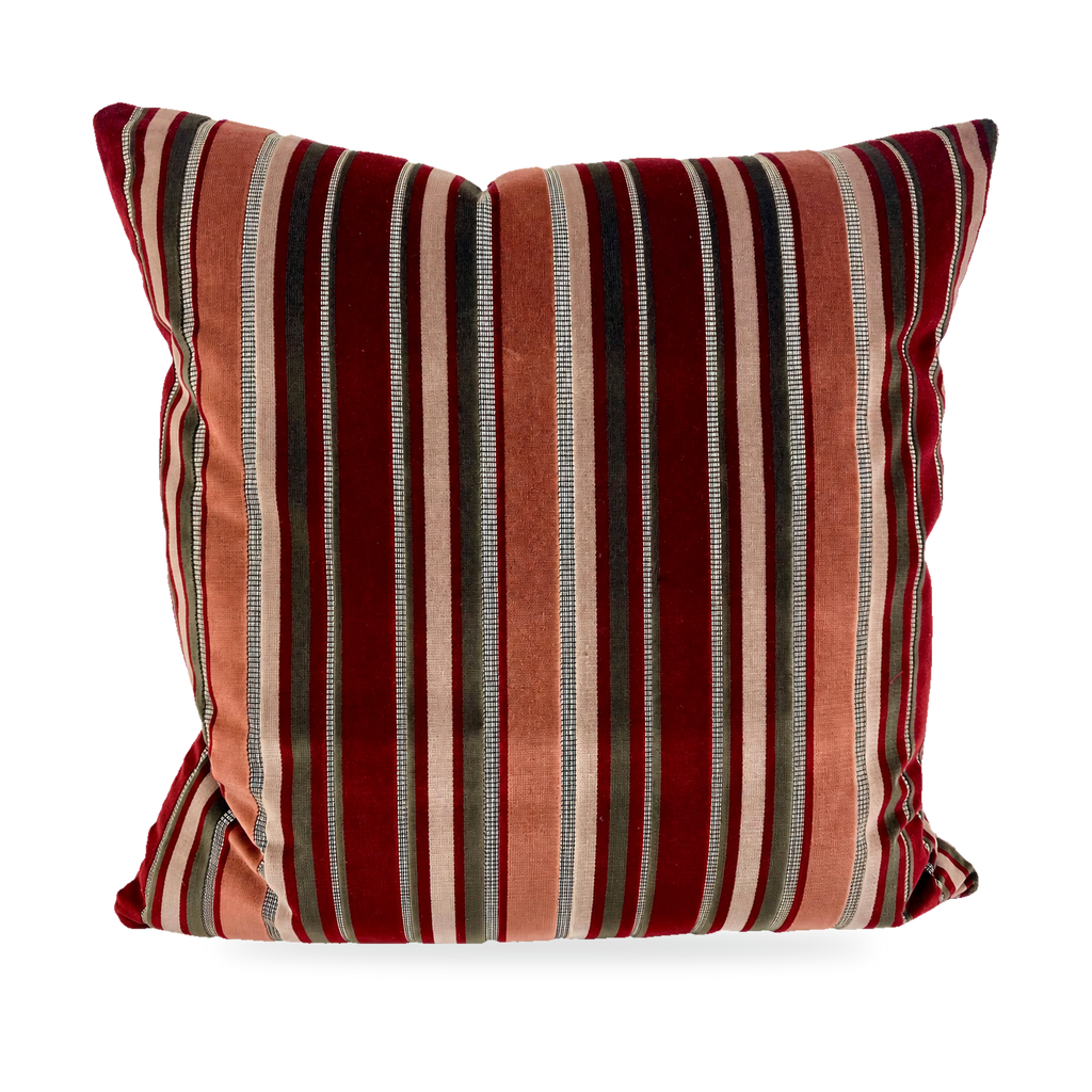 Madison Club Wine – 24" × 24" Luxury Square Pillow