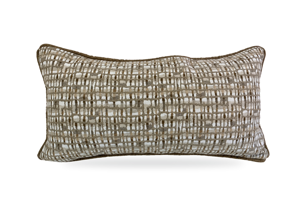 Brighton Beach – 22" × 12" Luxury Outdoor Lumbar Pillow