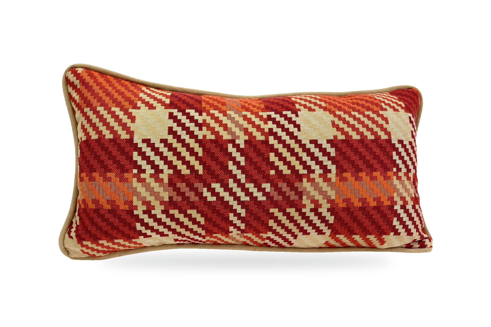 Rancho Santa Fe Festival – 22" × 12" Luxury Outdoor Lumbar Pillow