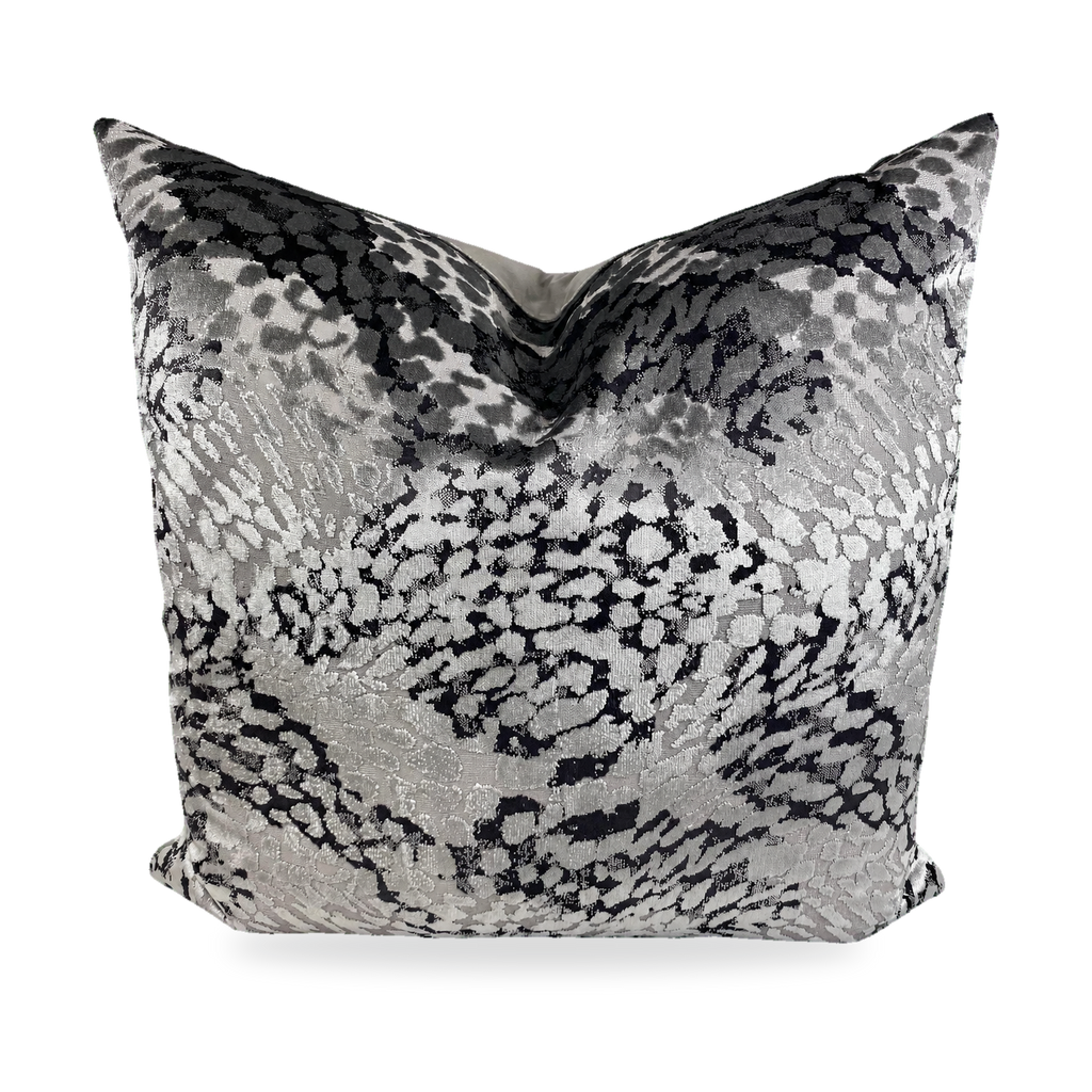 Flirty Pewter – 24" × 24" Luxury Square Pillow