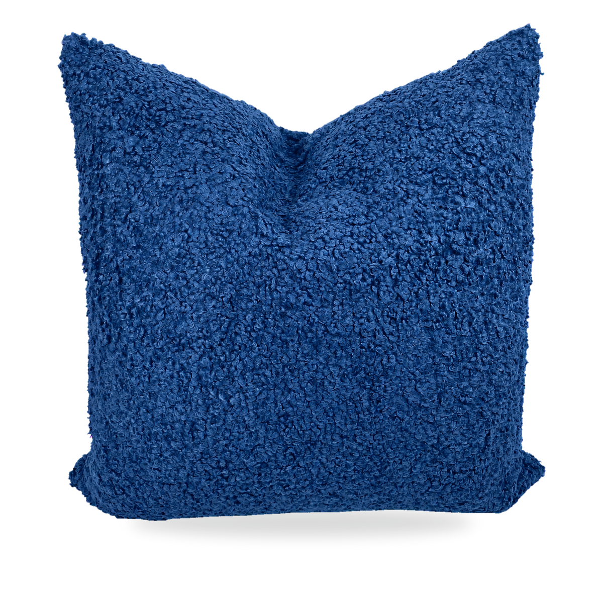 Poodle Navy – 24" × 24" Luxury Square Pillow