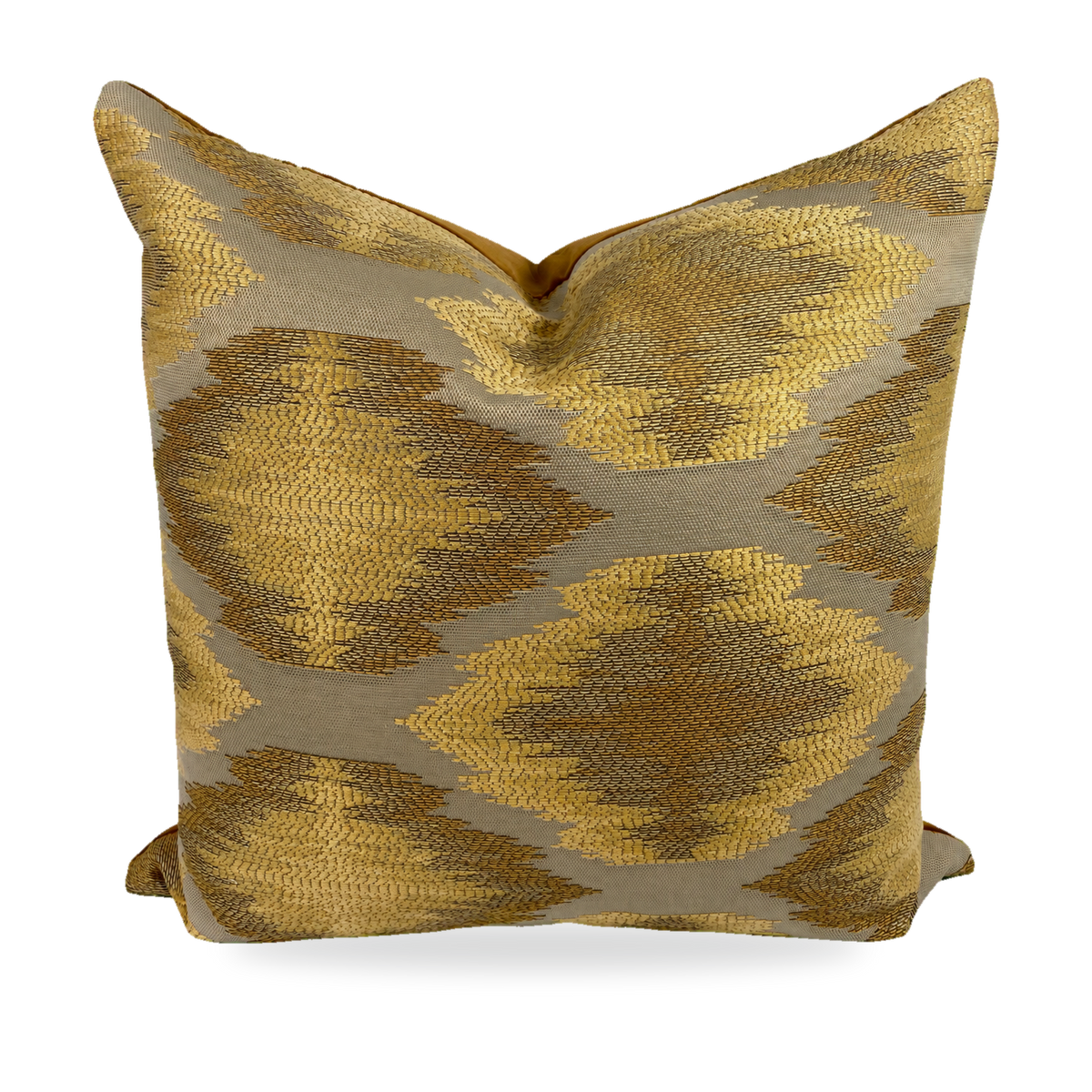 Aztec Gold – 24" × 24" Luxury Square Pillow