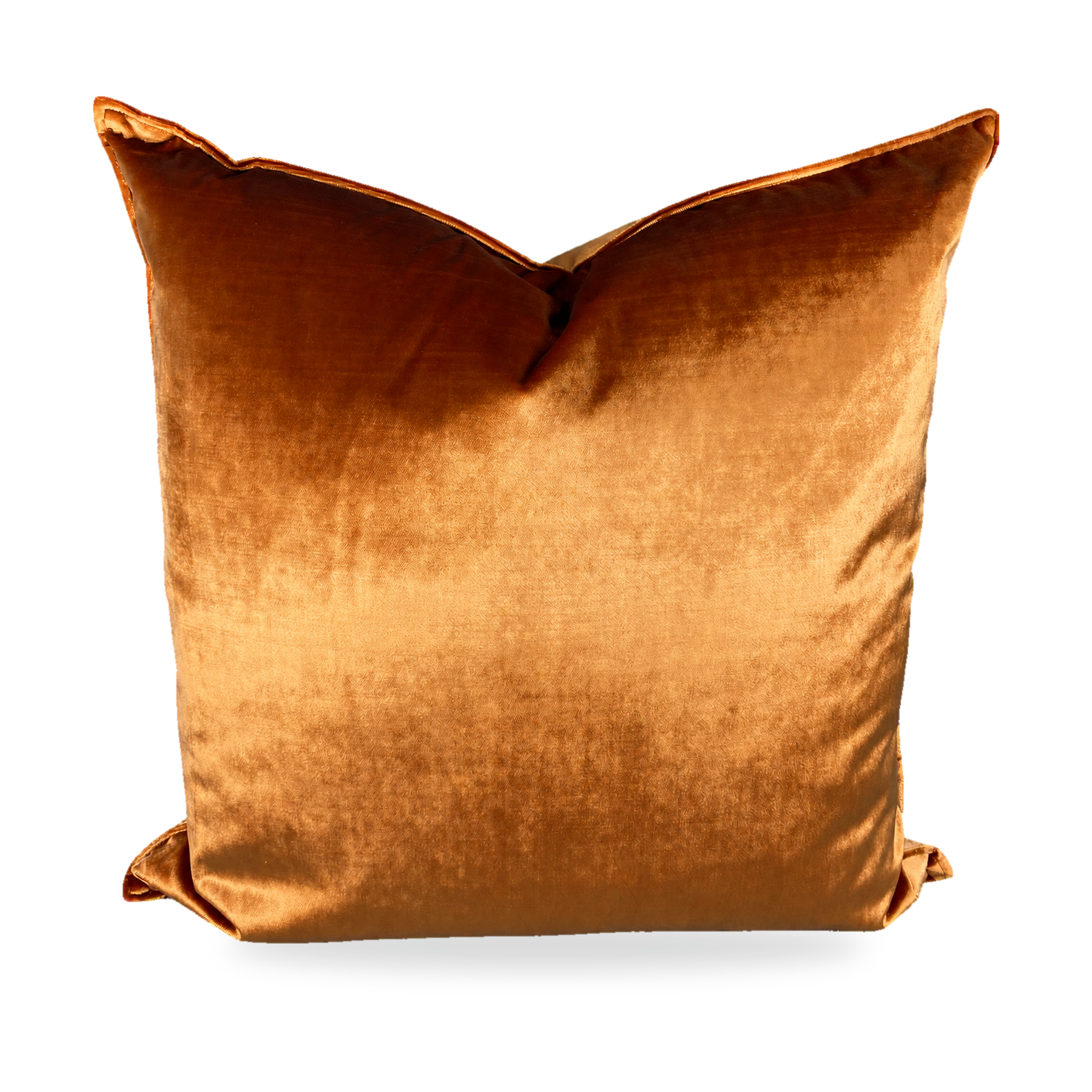 Iridescence Double Front Orange – 24" × 24" Luxury Square Pillow
