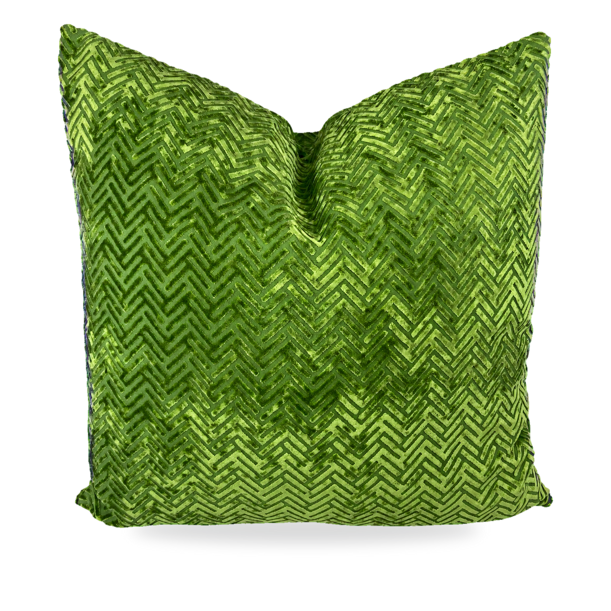 Maze Green – 24" × 24" Luxury Square Pillow