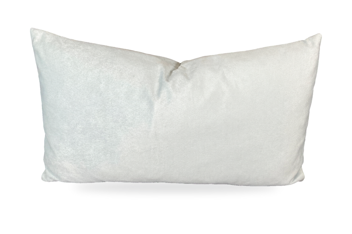 Belvedere Mist – 24" × 14" Luxury Lumbar Pillow