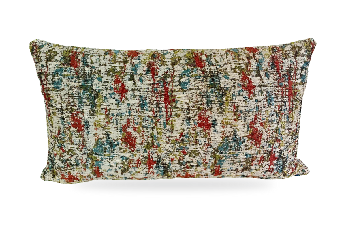 Pollock Dream – 24" × 14" Luxury Lumbar Pillow