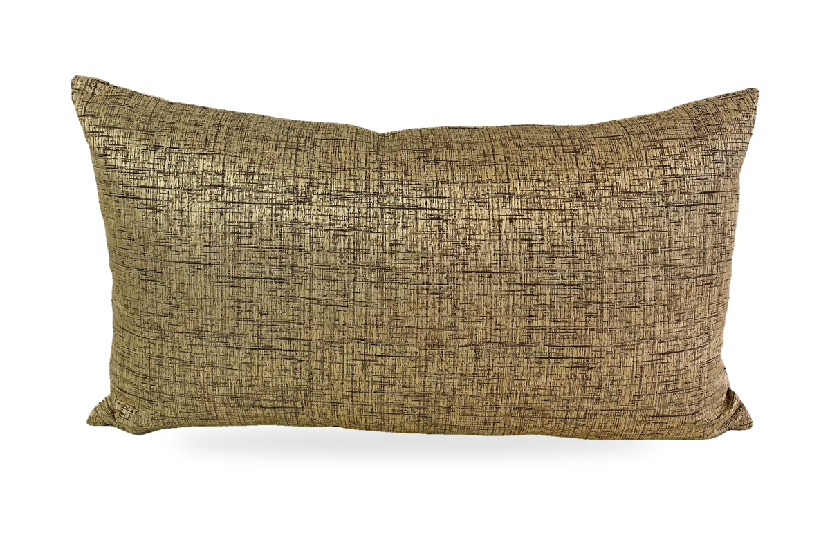 Bristol Gold – 24" × 14" Luxury Lumbar Pillow