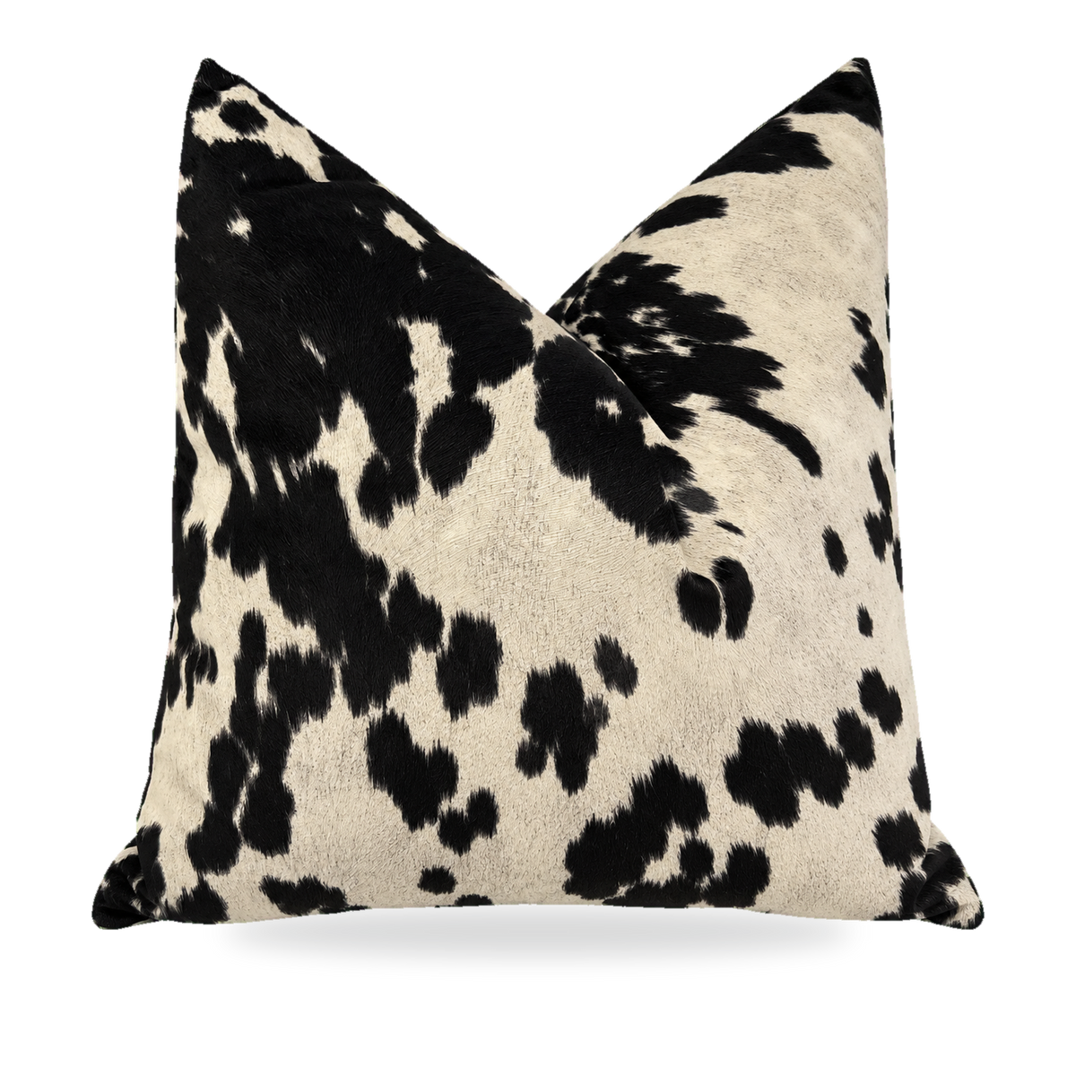 Yellowstone Ranch Black – 24" × 24" Luxury Square Pillow