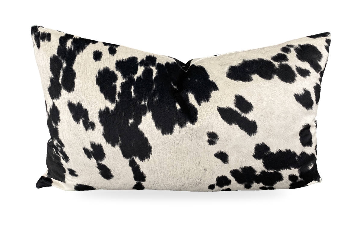 Yellowstone Ranch Black – 24" × 14" Luxury Lumbar Pillow