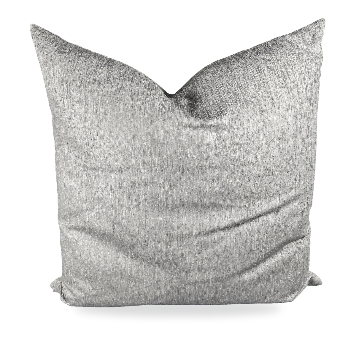 Empress Casandra Grey (Double Front) – 24" × 24" Luxury Square Pillow