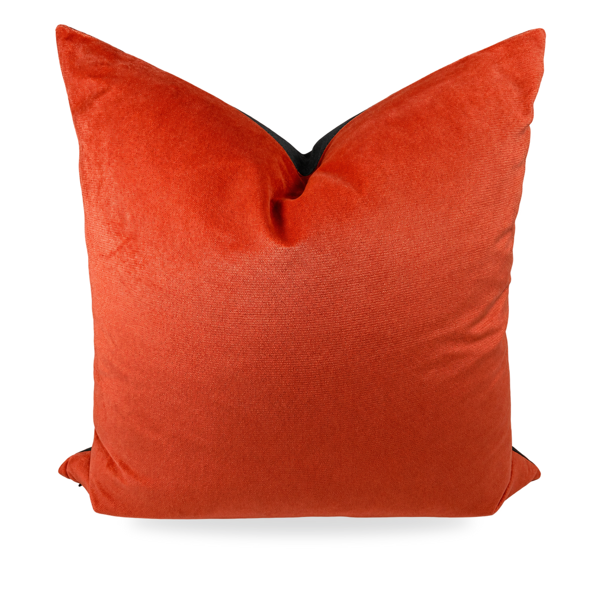 Gemini Mango Charcoal – 24" × 24" Luxury Square Pillow