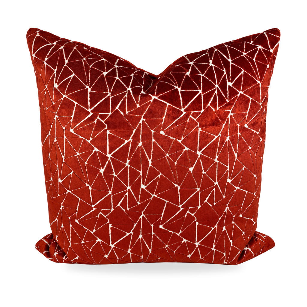 Finale Garnet – 24" × 24" Luxury Square Pillow