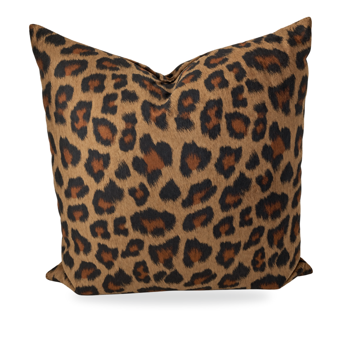 Panthera Toffee – 24" × 24" Luxury Square Pillow