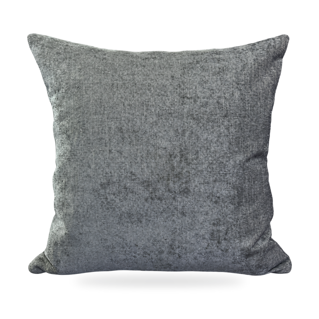 Steel Gray – 24" × 24" Luxury Square Pillow