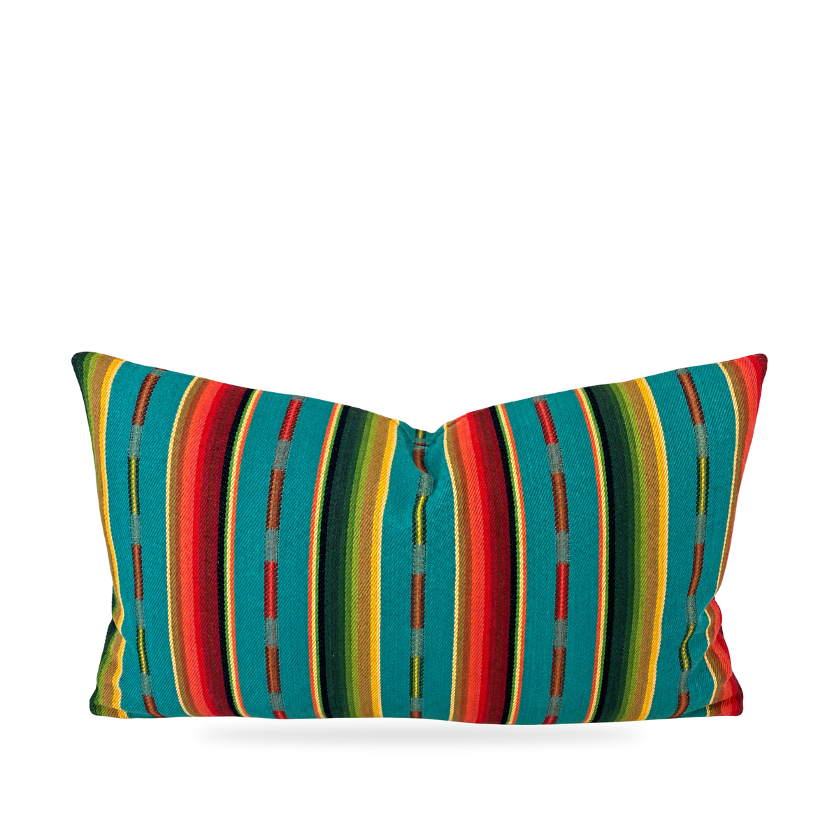 Native Turquoise – 24" × 14" Luxury Lumbar Pillow
