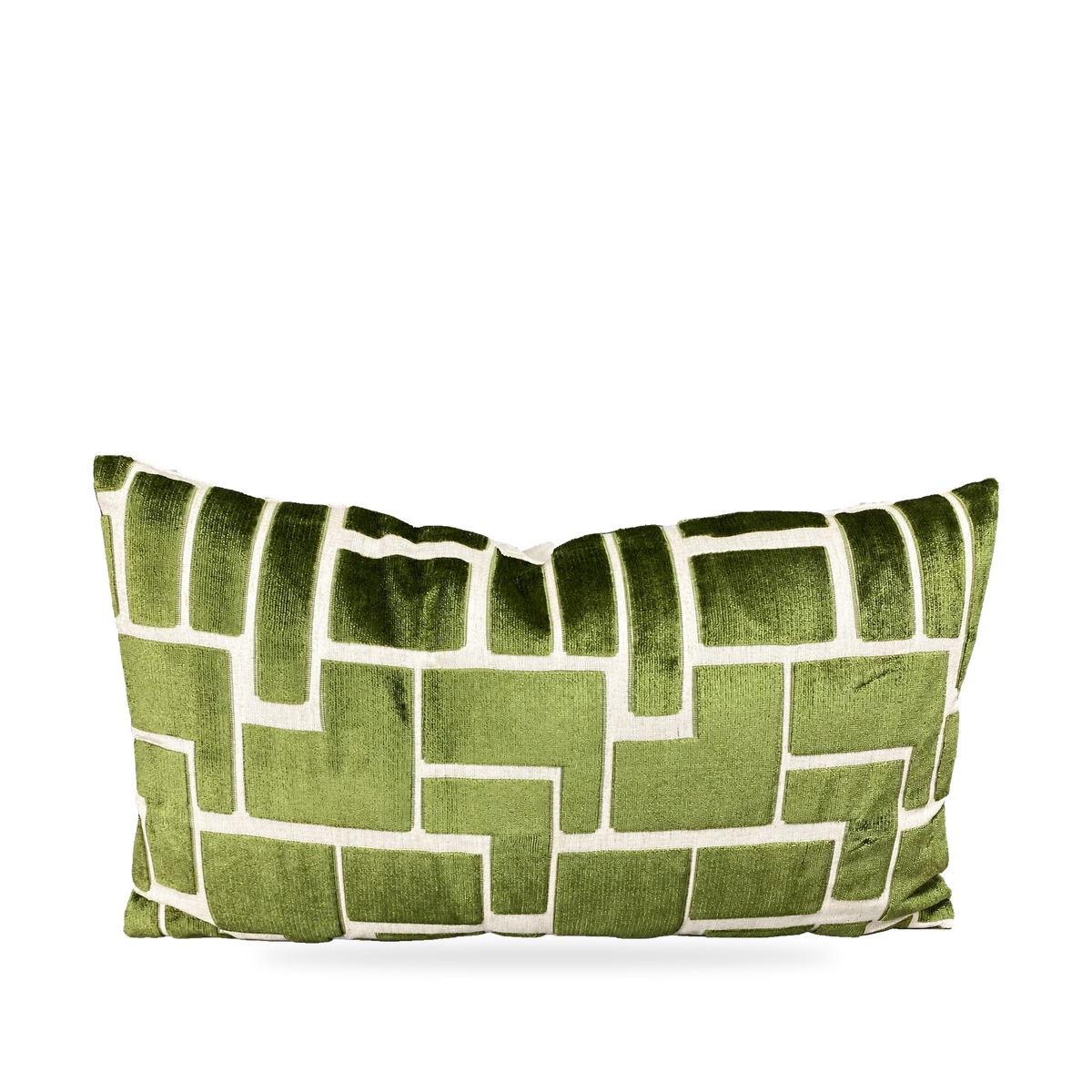 Aura Olive – 24" × 14" Luxury Lumbar Pillow