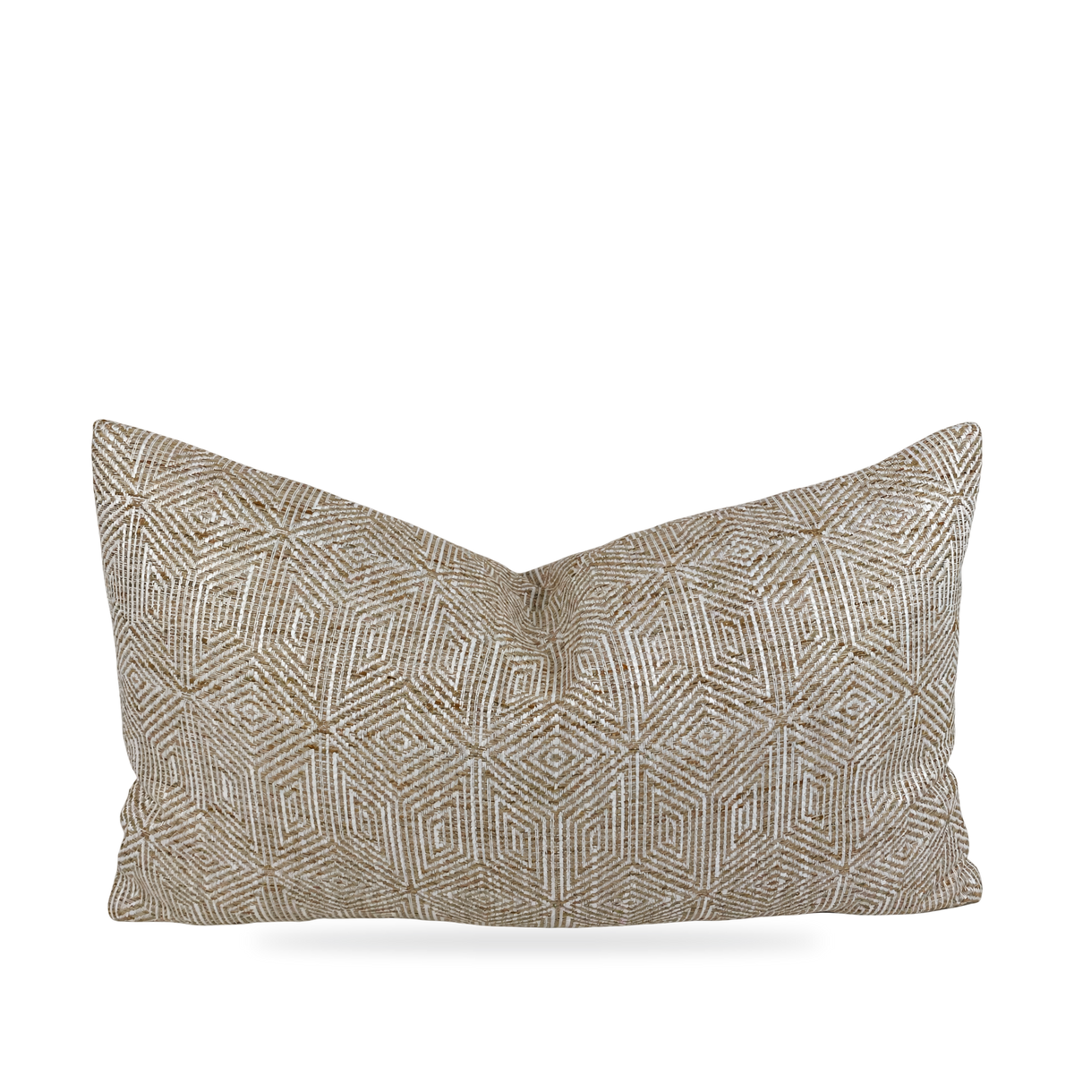 Woven Pecan – 24" × 14" Luxury Lumbar Pillow