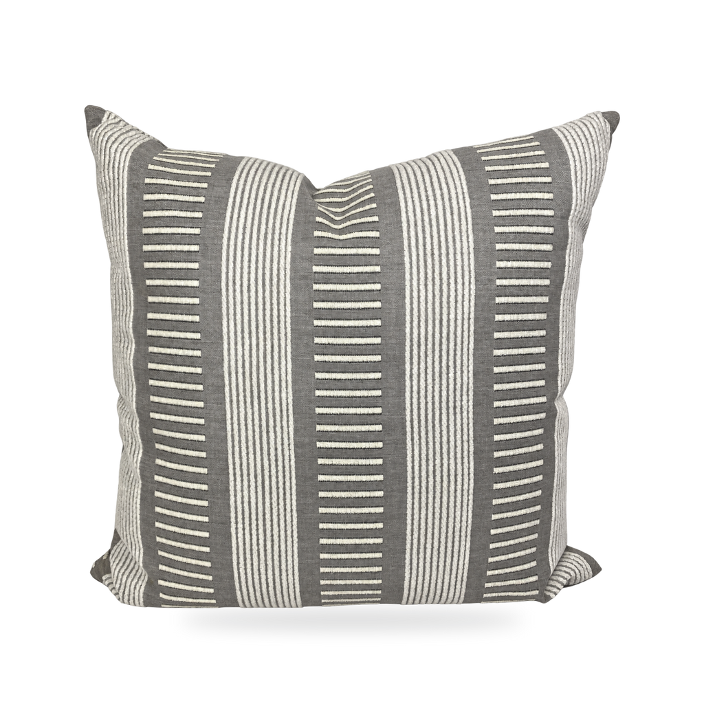Sideline Ash – 22" × 22" Luxury Outdoor Square Pillow