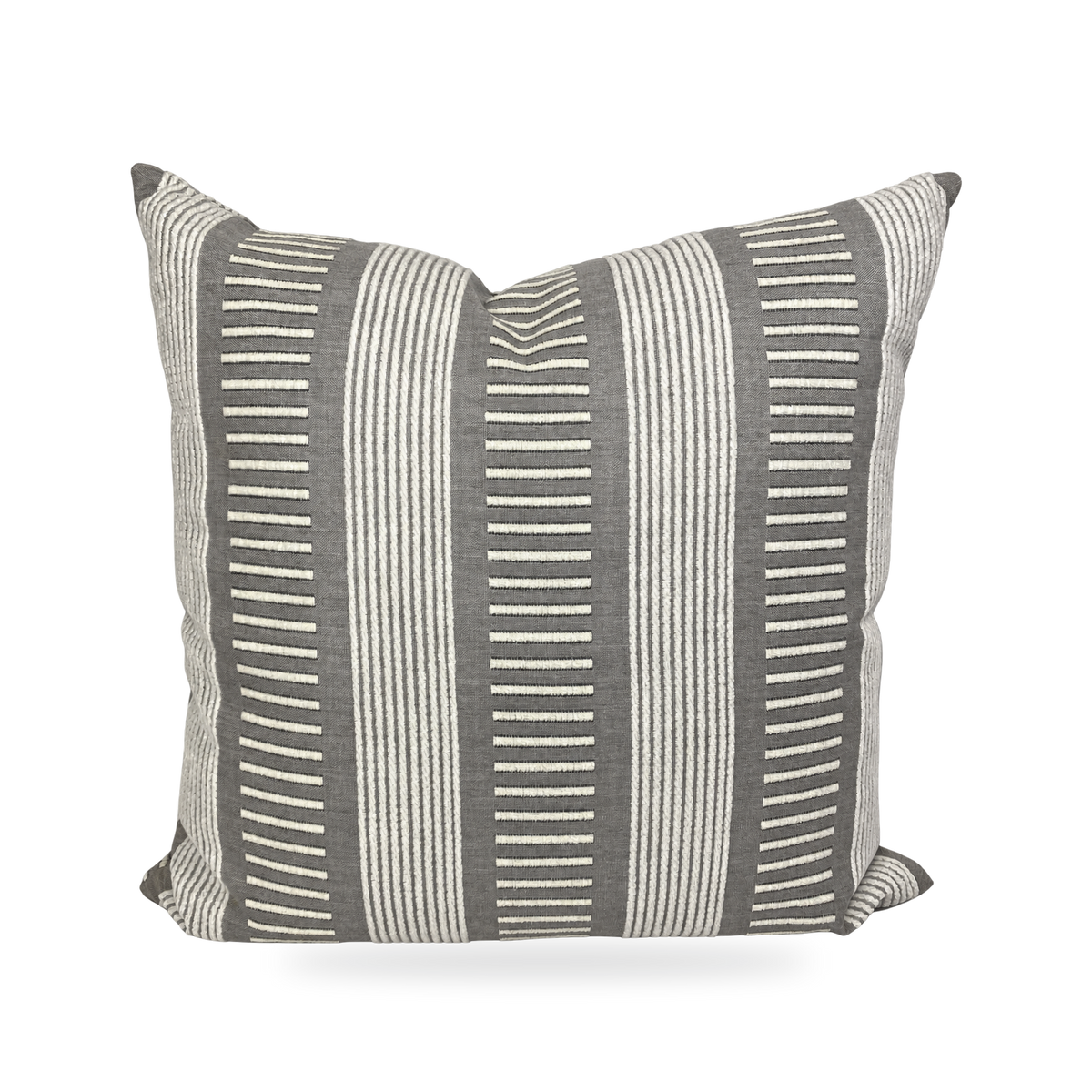 Sideline Ash – 22" × 22" Luxury Outdoor Square Pillow