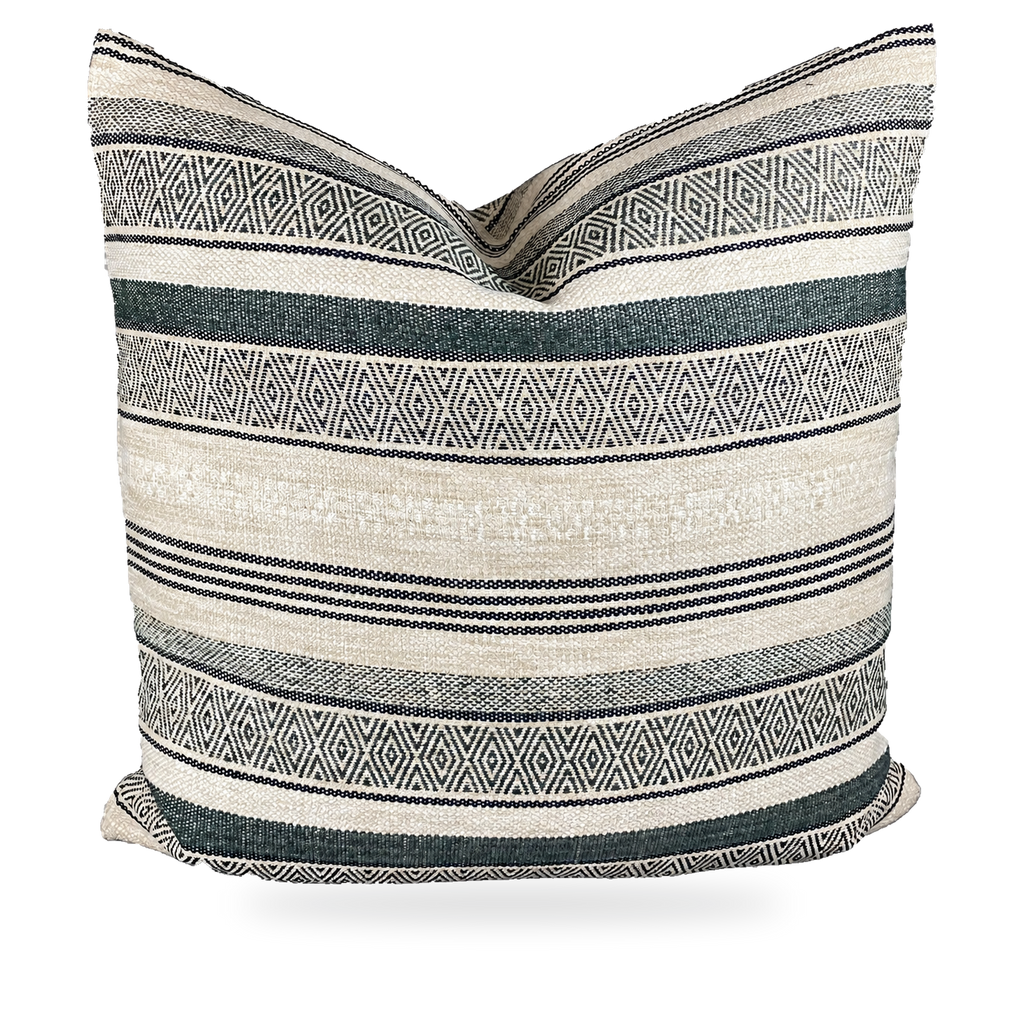 Holmby Hills Ebony – 24" × 24" Luxury Square Pillow