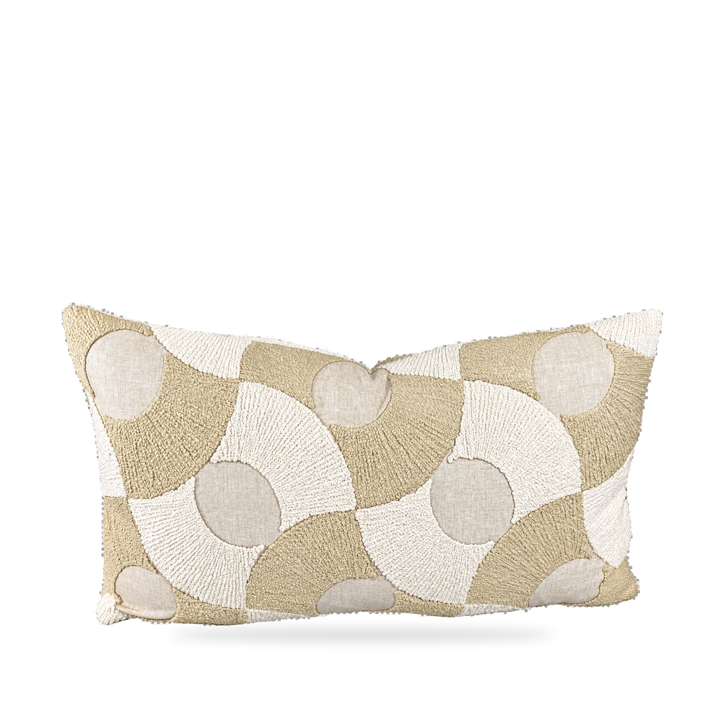 Montecito Moons – 24" × 14" Luxury Lumbar Pillow
