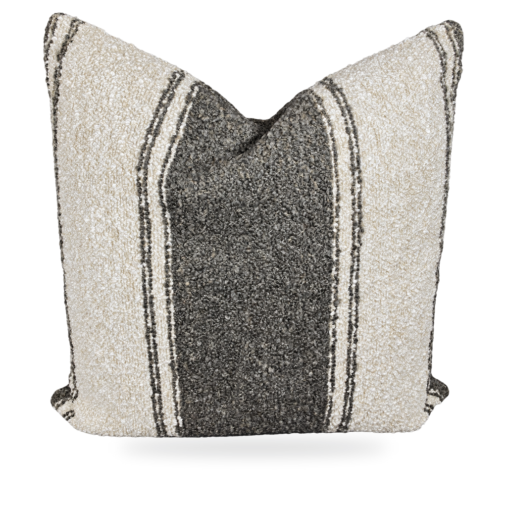 Mackinac Truffle (Double Front) – 24" × 24" Luxury Square Pillow