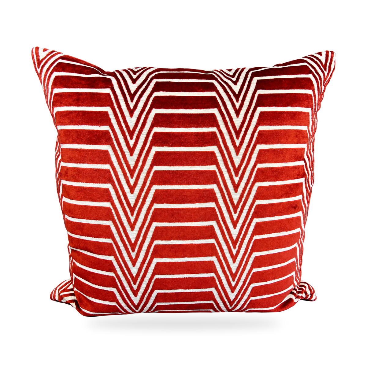 Red Radar – 24" × 24" Luxury Square Pillow