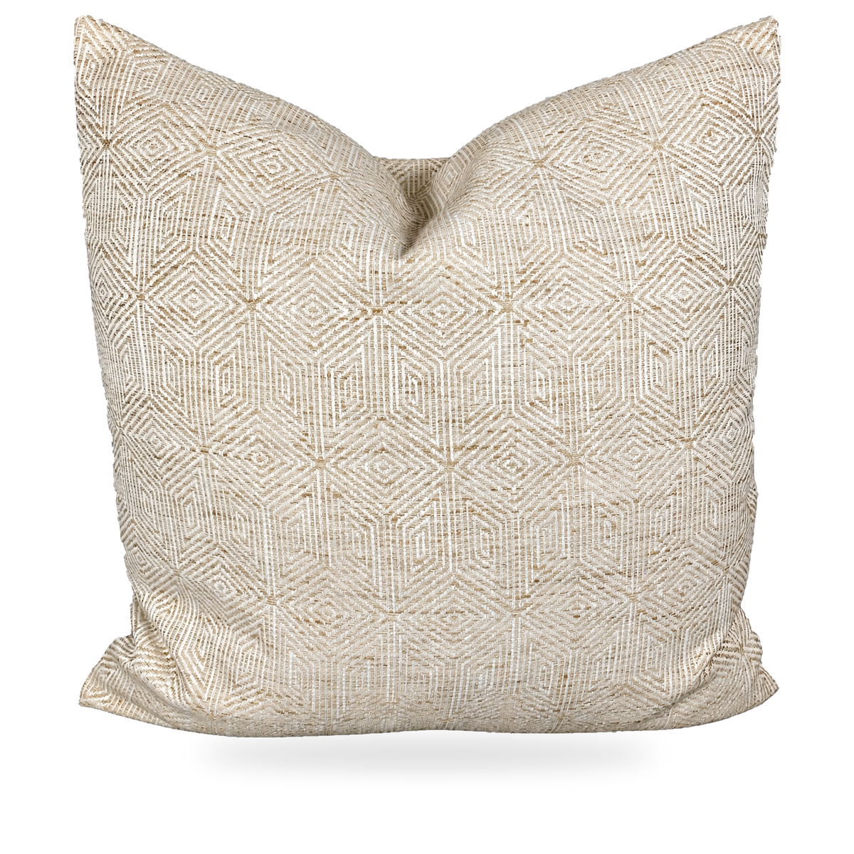 Woven Pecan – 24" × 24" Luxury Square Pillow