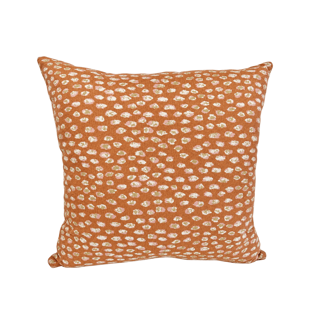 Pink Leopard Sorbet – 22" × 22" Luxury Outdoor Square Pillow