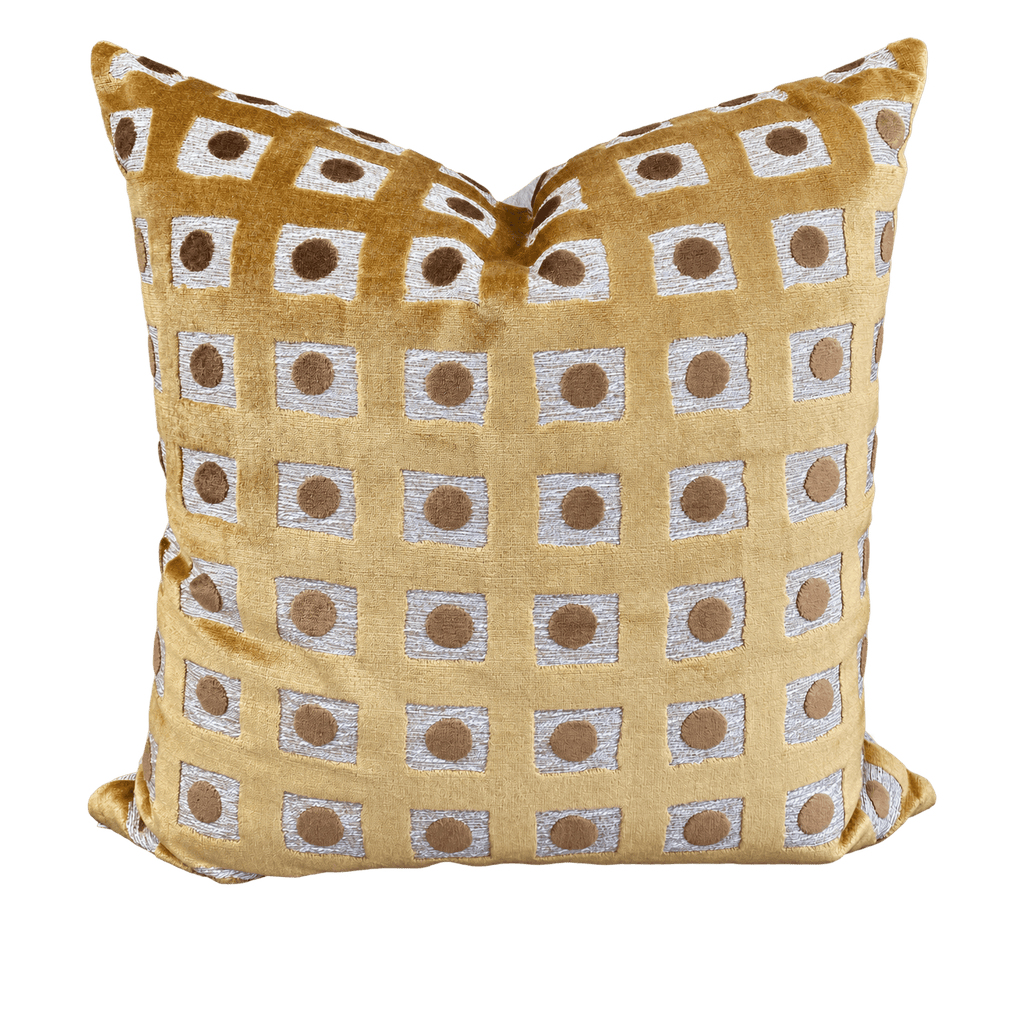 Domino Topaz – 24" × 24" Luxury Square Pillow