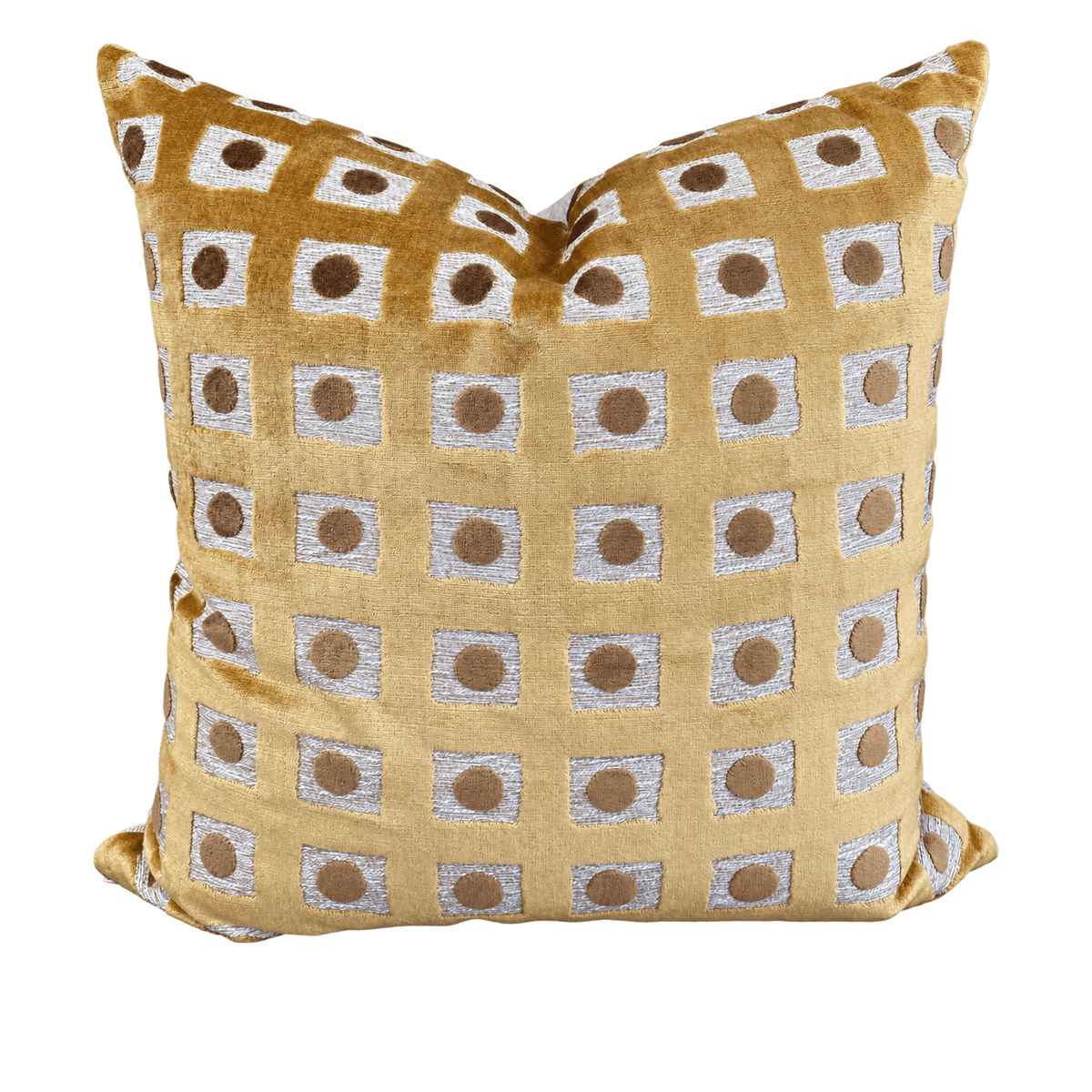 Domino Topaz – 24" × 24" Luxury Square Pillow