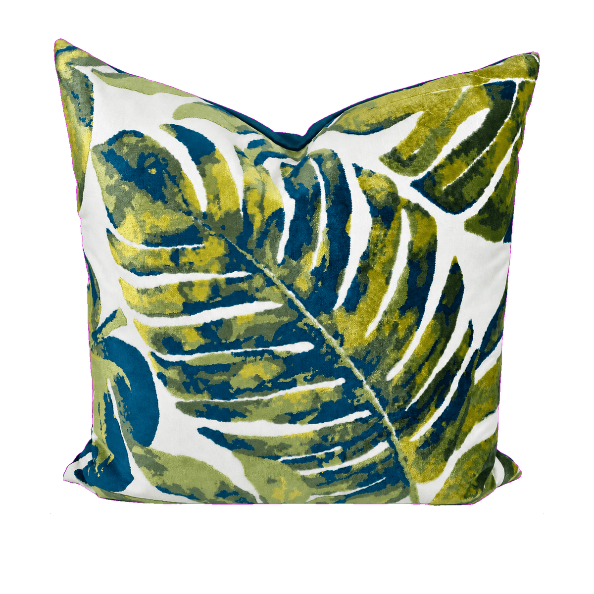Massala Capri Teal – 24" × 24" Luxury Square Pillow