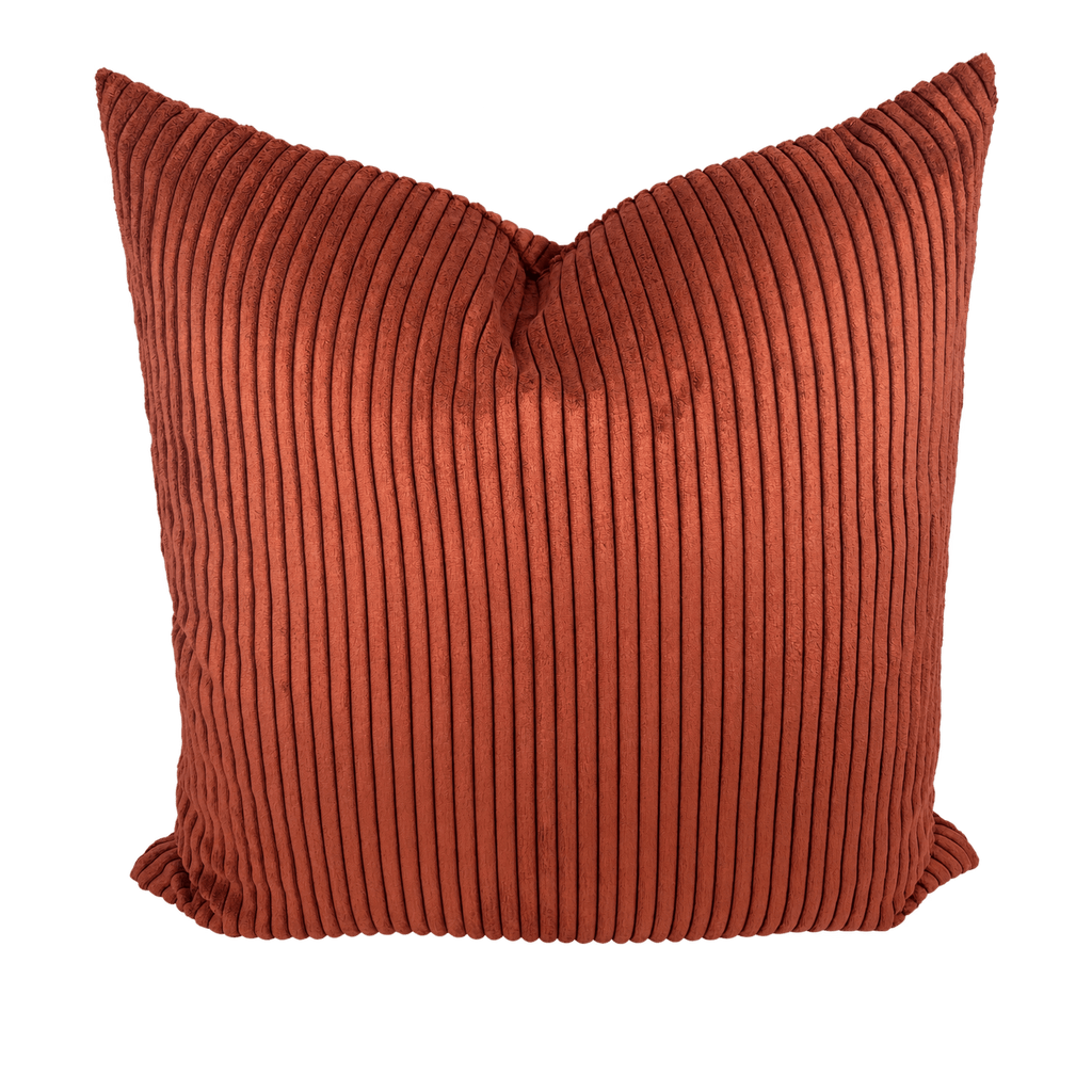 Tuft Paprika – 24" × 24" Luxury Square Pillow