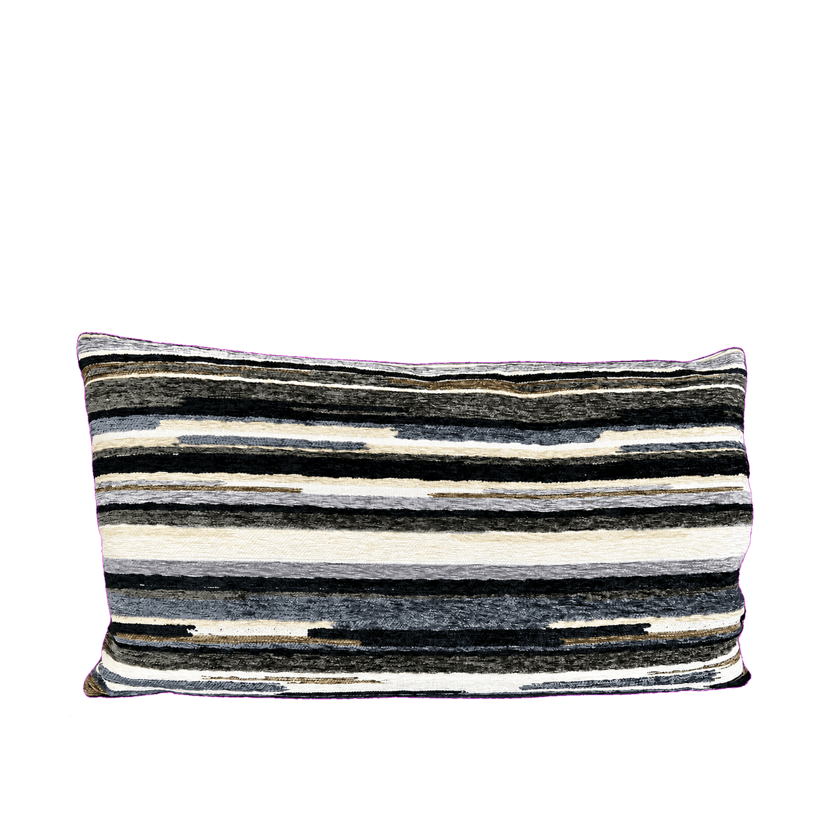 Morales Black – 24" × 14" Luxury Lumbar Pillow