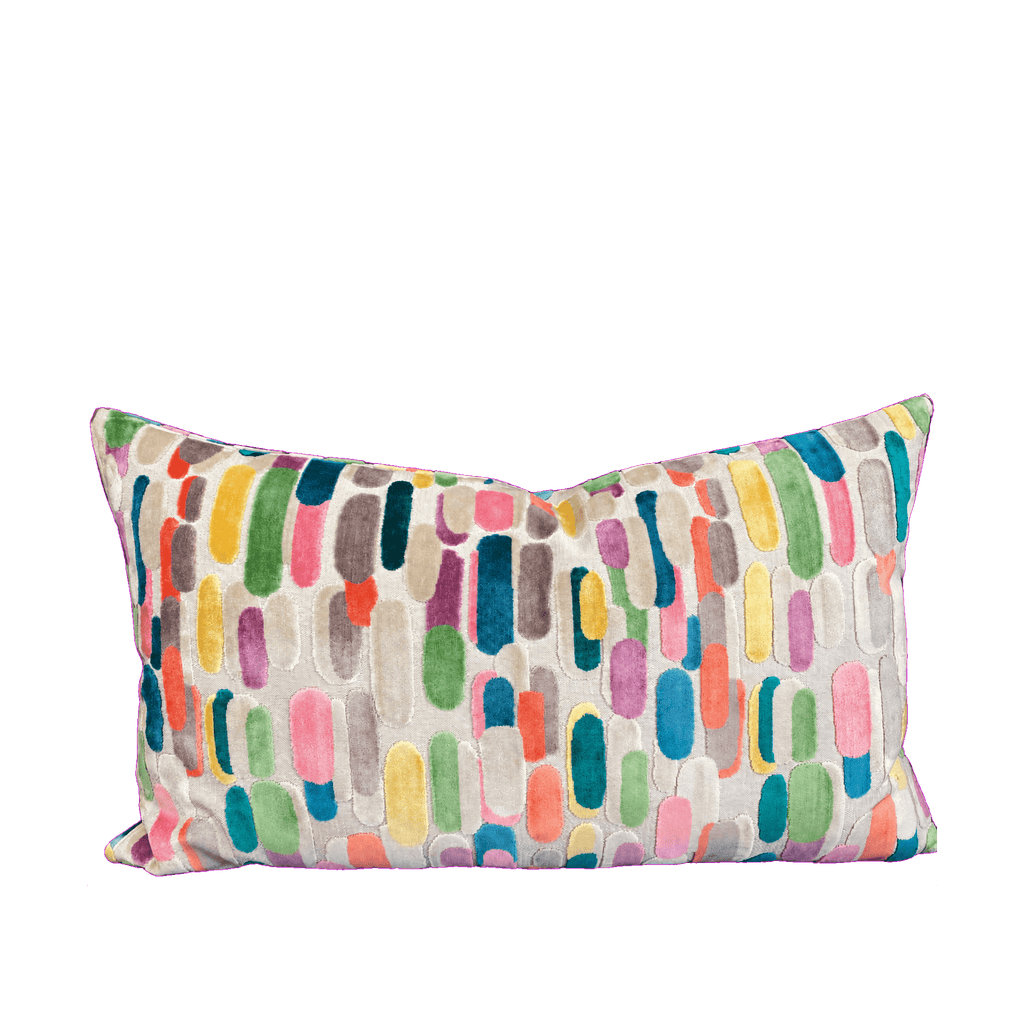 Modern Confetti – 24" × 14" Luxury Lumbar Pillow