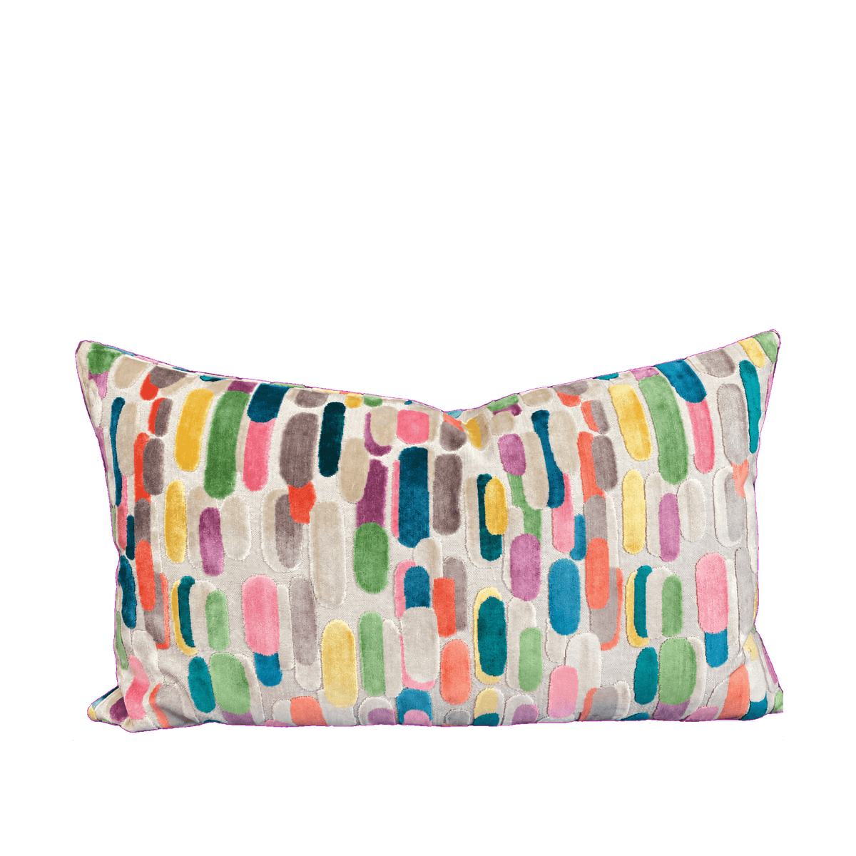 Modern Confetti – 24" × 14" Luxury Lumbar Pillow