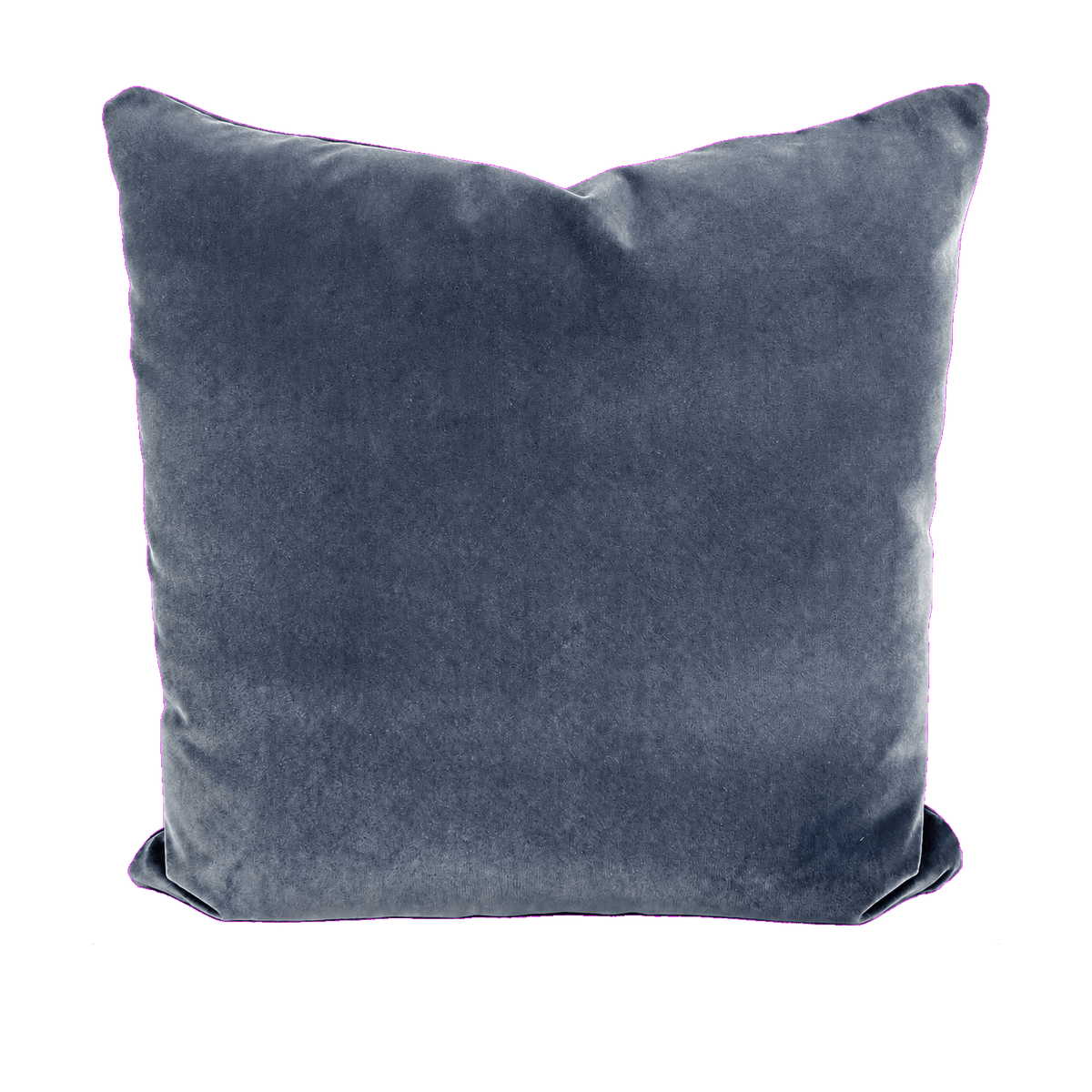 Slate Mohair – 24" × 24" Luxury Square Pillow