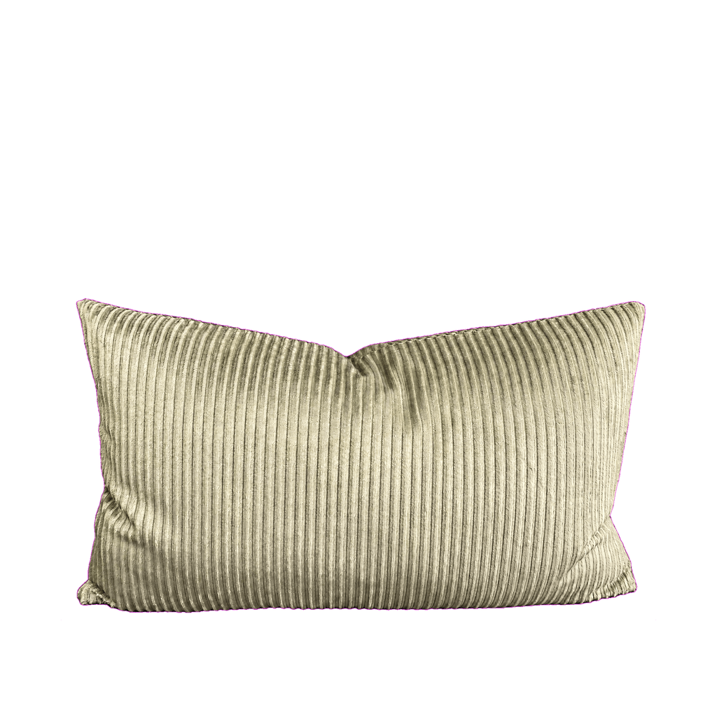 Sage Corduroy – 24" × 14" Luxury Lumbar Pillow