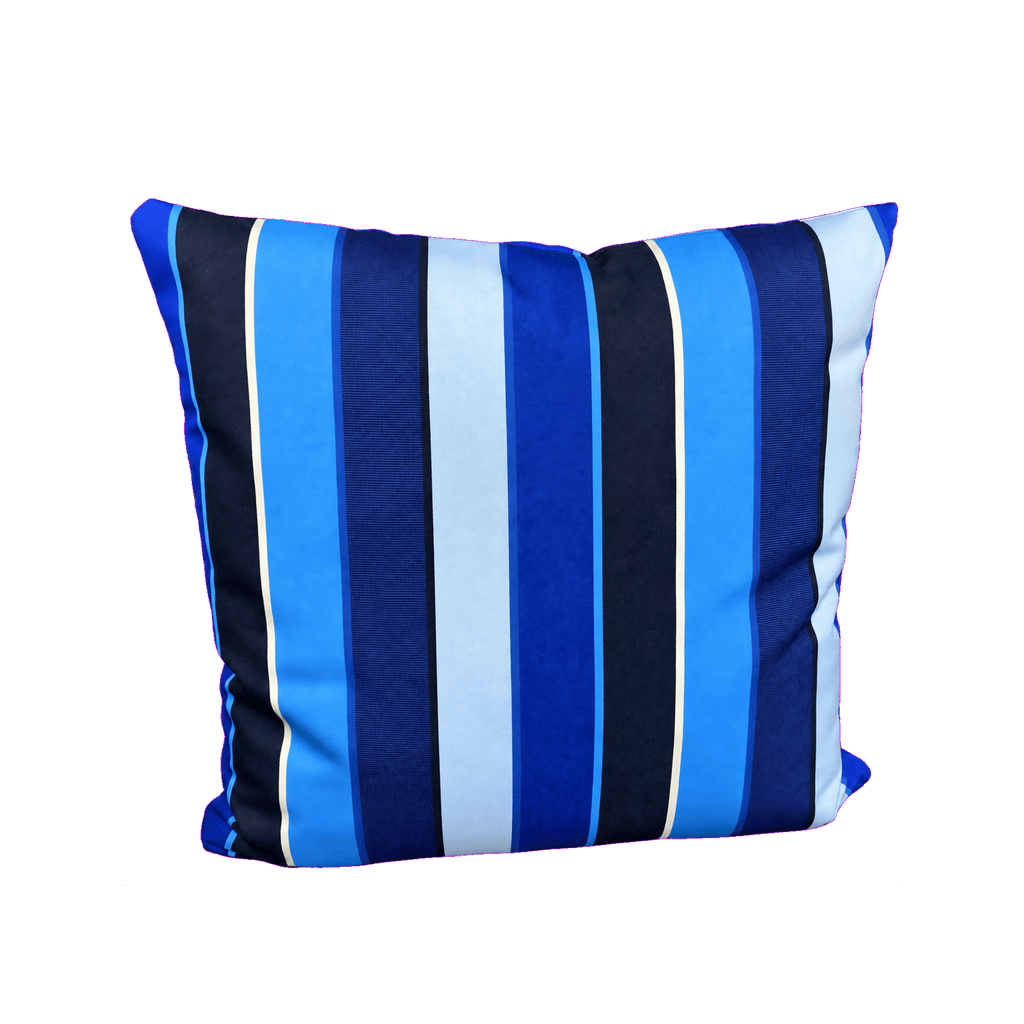 Resort Blue – 22" × 22" Luxury Outdoor Square Pillow