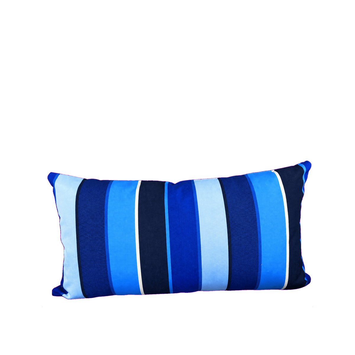 Resort Blue – 22" × 12" Luxury Outdoor Lumbar Pillow