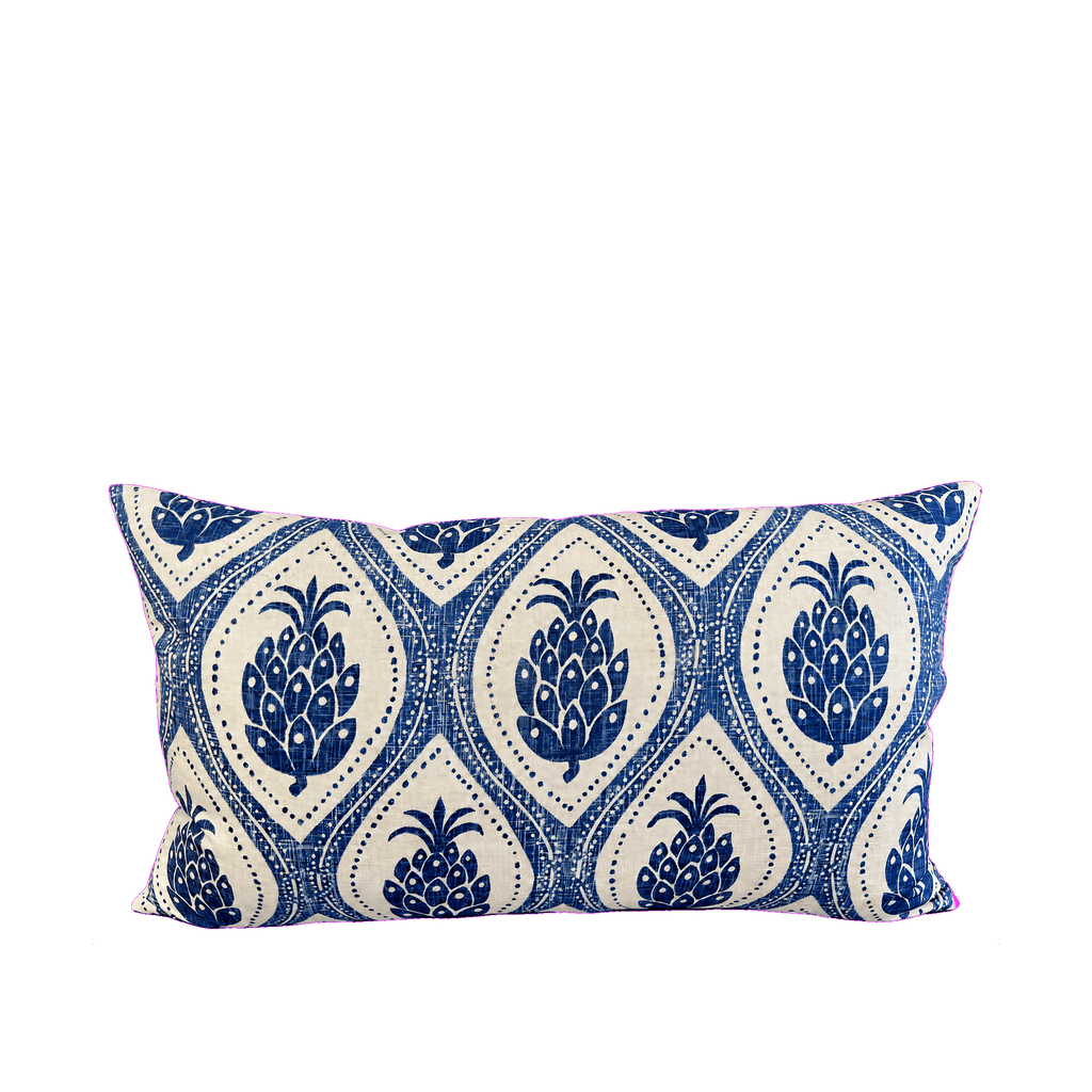 Hospitality Blue – 24" × 14" Luxury Lumbar Pillow