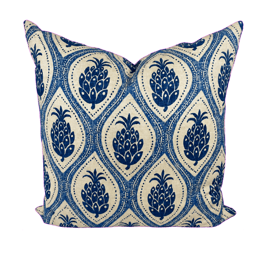 Hospitality Blue – 24" × 24" Luxury Square Pillow