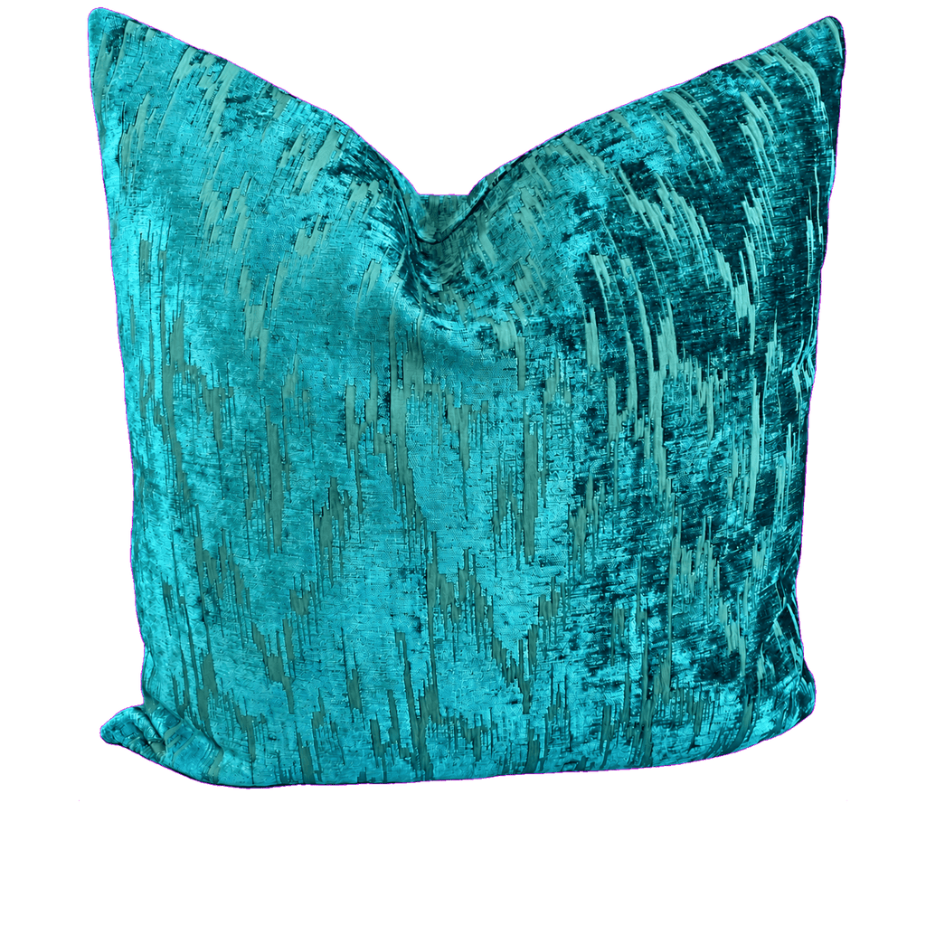 Niagara Teal – 24" × 24" Luxury Square Pillow