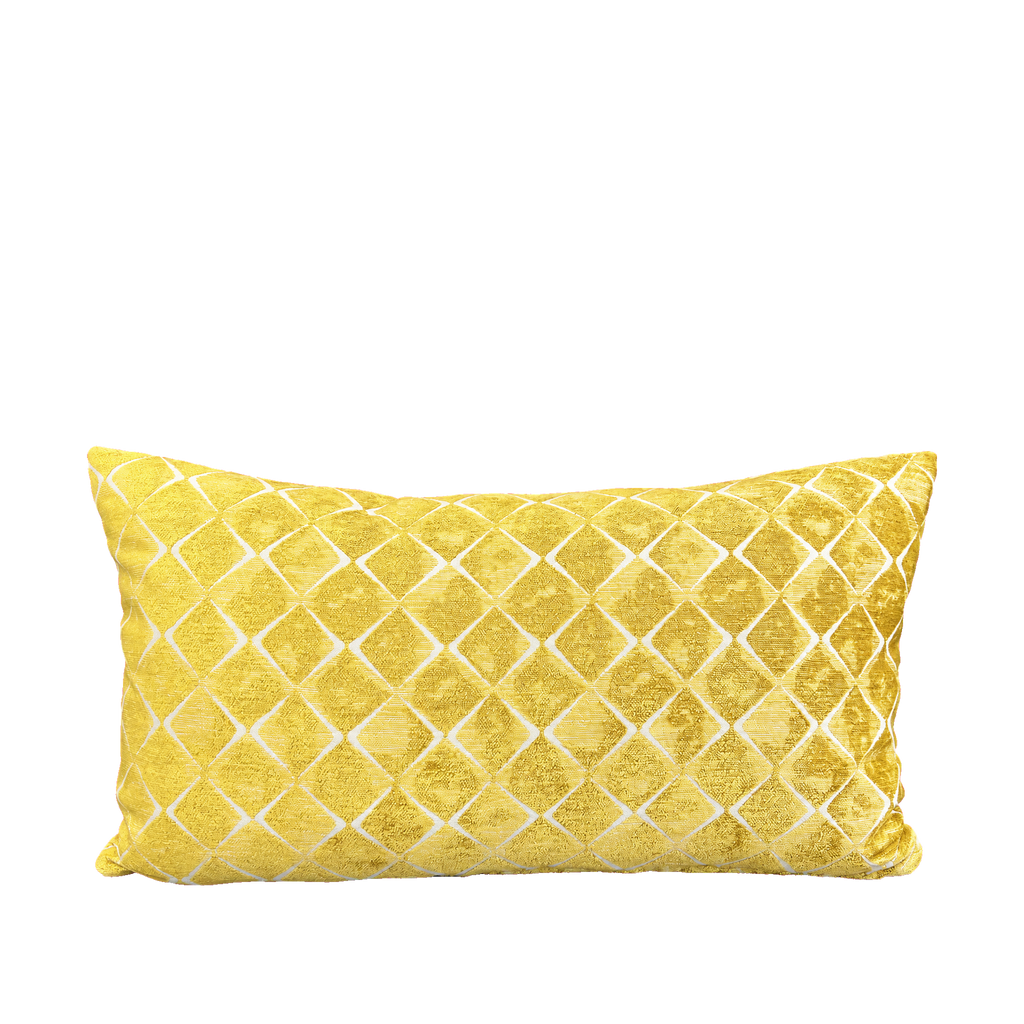 Santa Barbara Gold – 24" × 14" Luxury Lumbar Pillow