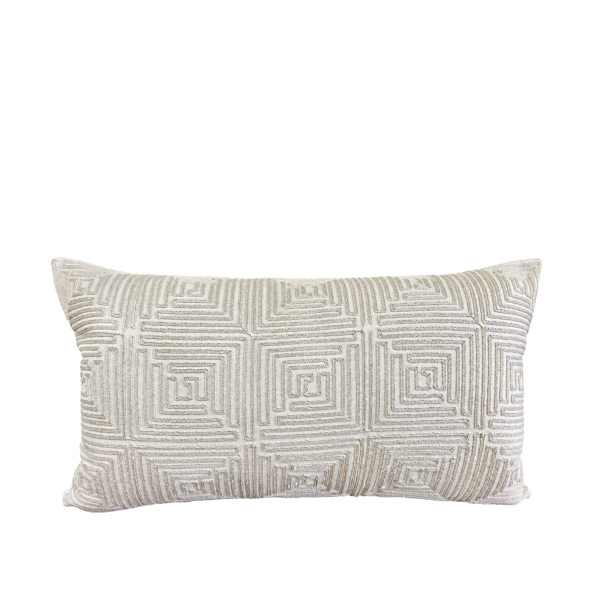 Sand Maze – 24" × 14" Luxury Lumbar Pillow