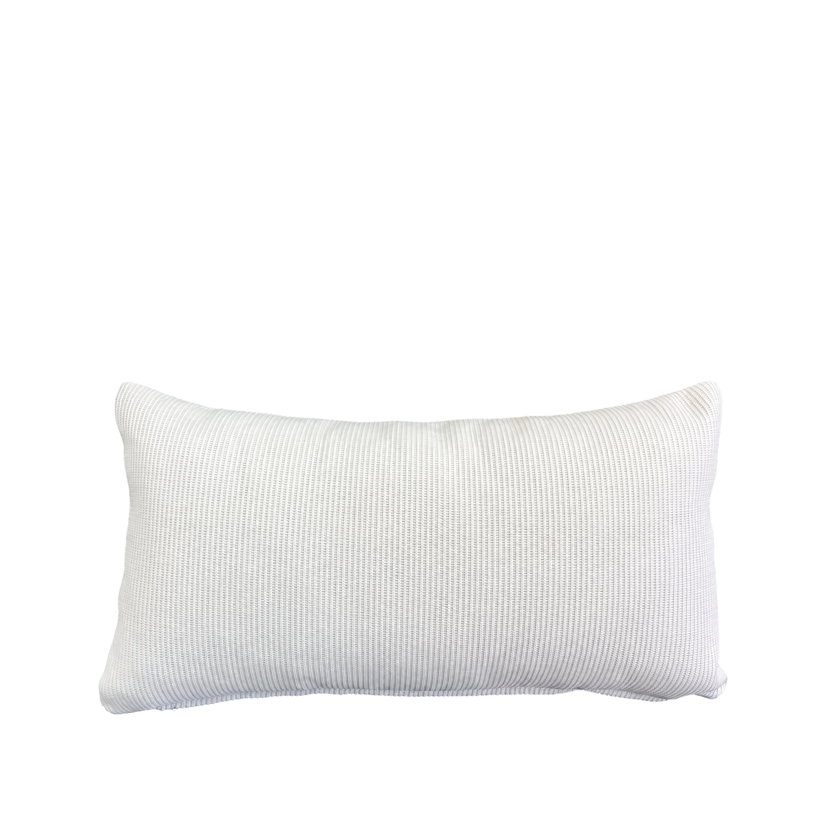 Summer White – 22" × 12" Luxury Outdoor Lumbar Pillow