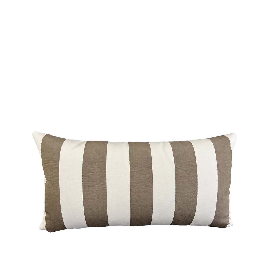 Maxim Cocoa – 22" × 12" Luxury Outdoor Lumbar Pillow