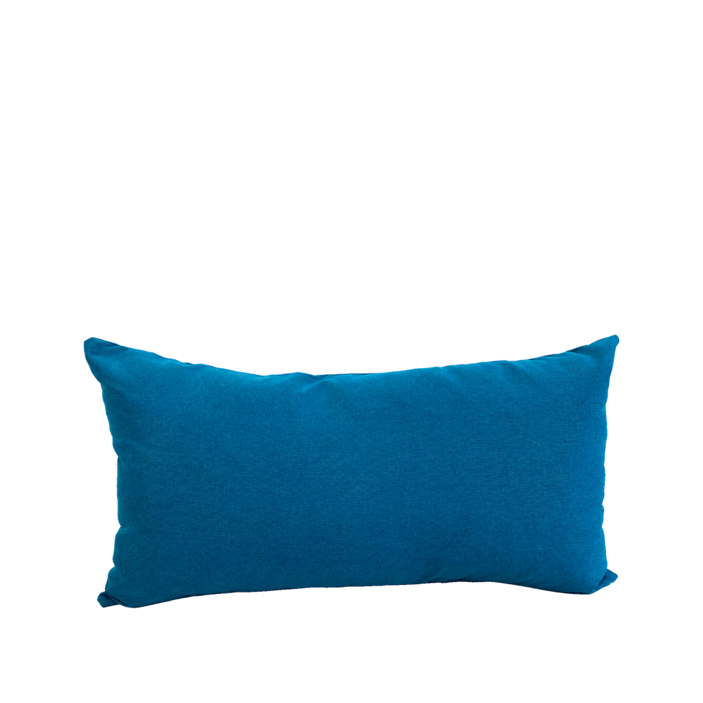 Litchfield Solid Teal – 22" × 12" Luxury Outdoor Lumbar Pillow