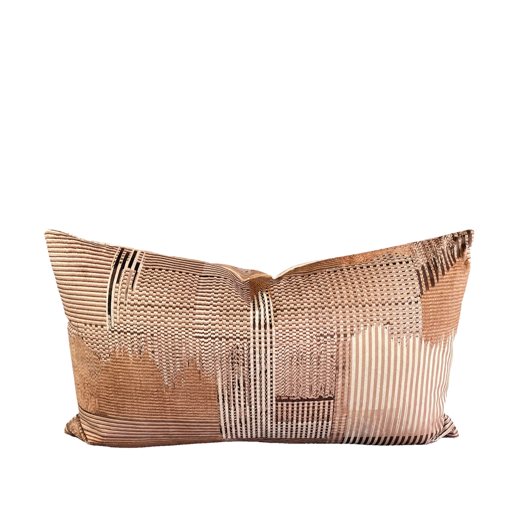Hurley Brown – 24" × 14" Luxury Lumbar Pillow
